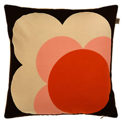 Orla Kiely Single Bigspot Flower Reversible Cushion Nutmeg